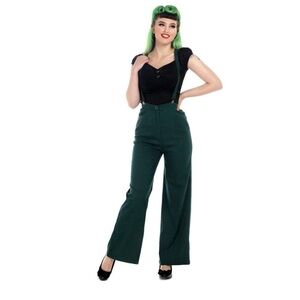 Vintage Collectif London Glinda Suspender Jumpsuit pants stretchy high rise